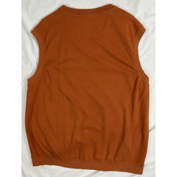 Texas Longhorns Vest Orange Campus Drive Stitched Logo 100% Cotton Men's 2XL - Picture 7 of 7